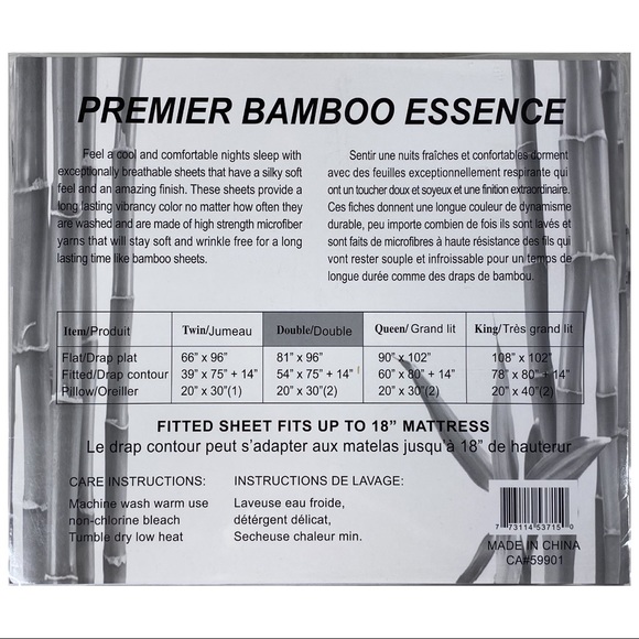 ⭐️SEE NEW LISTING⭐️Full 6pc Charcoal Bedsheets - Picture 4 of 5